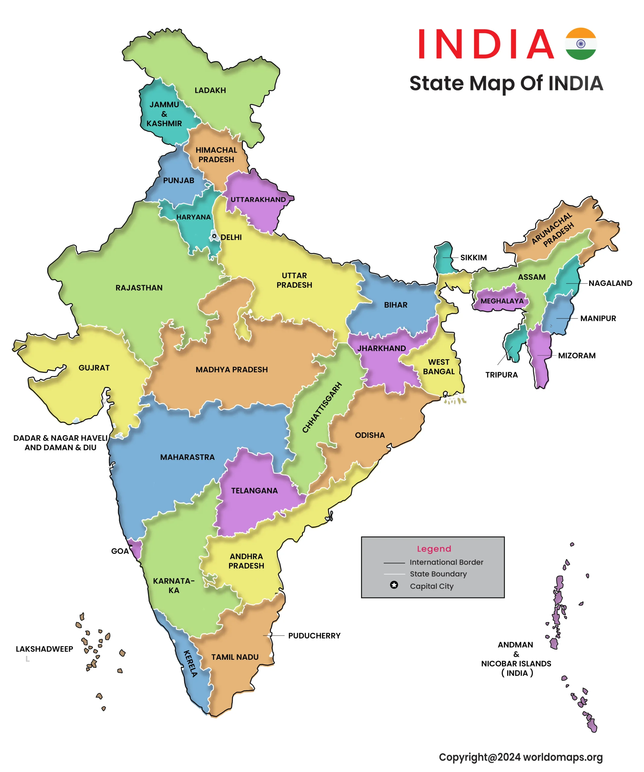 State Map of India