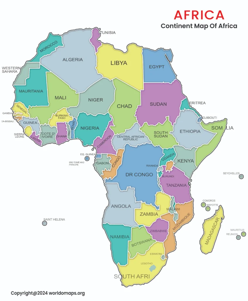 african countries map