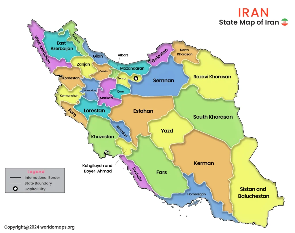 State Map of Iran